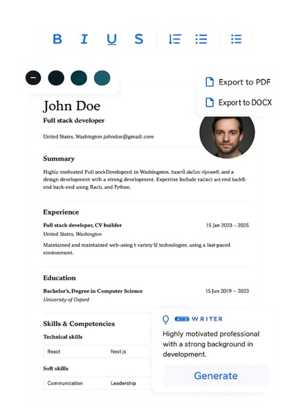 CV editor